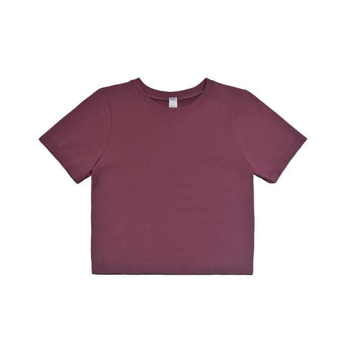Oの首の花の刺繍のプルオーバーのTシャツの女性は原因のピンクの短い袖をティーにのせる夏2021の新しい綿の上を緩める