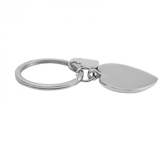 注文のバレンタイン デーの記念品の金属のキーホルダーは中心の形亜鉛合金のkeychainをカスタマイズした